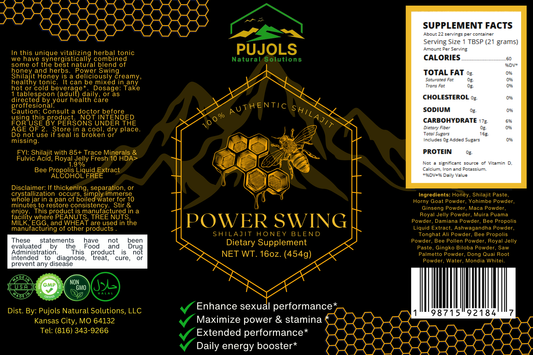 Power Swing Shilajit Honey Blend